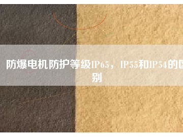 防爆電機(jī)防護(hù)等級IP65，IP55和IP54的區(qū)別