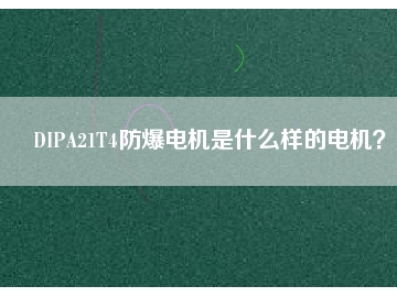 DIPA21T4防爆電機(jī)是什么樣的電機(jī)？