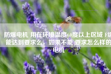 防爆電機(jī) 用在環(huán)境溫度60度以上區(qū)域 F級(jí)能達(dá)到要求么，如果不能 要求怎么樣的電機(jī)