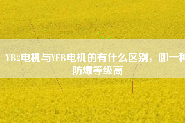 YB2電機與YFB電機的有什么區(qū)別，哪一種防爆等級高